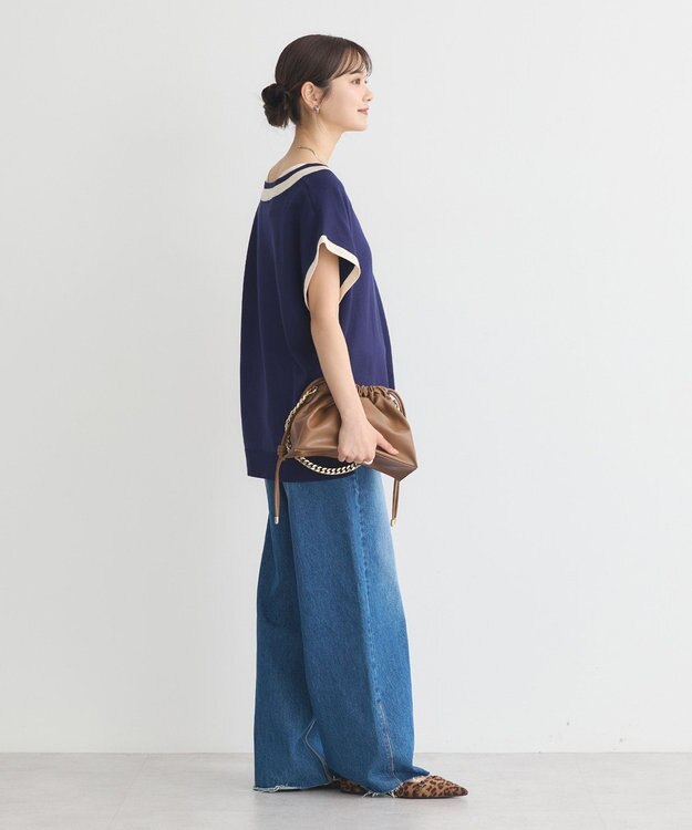 earth music&ecology チルデンライクベスト Navy