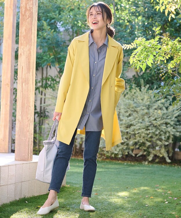 ANY L 【美脚見え/お腹周りスッキリ】スタイルアップスキニー サックスブルー系