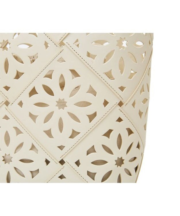 genten サスカットバスケット手提げバッグ＜LL＞ シロ