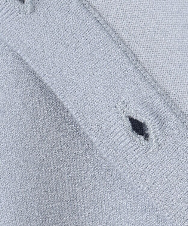 23区 【前後着用可能】ヴィスコースストレッチ カーディガン サックス