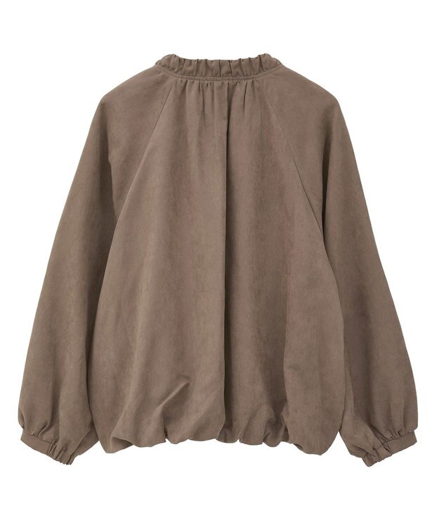 Green Parks スウェードライクギャザーブルゾン Light Brown