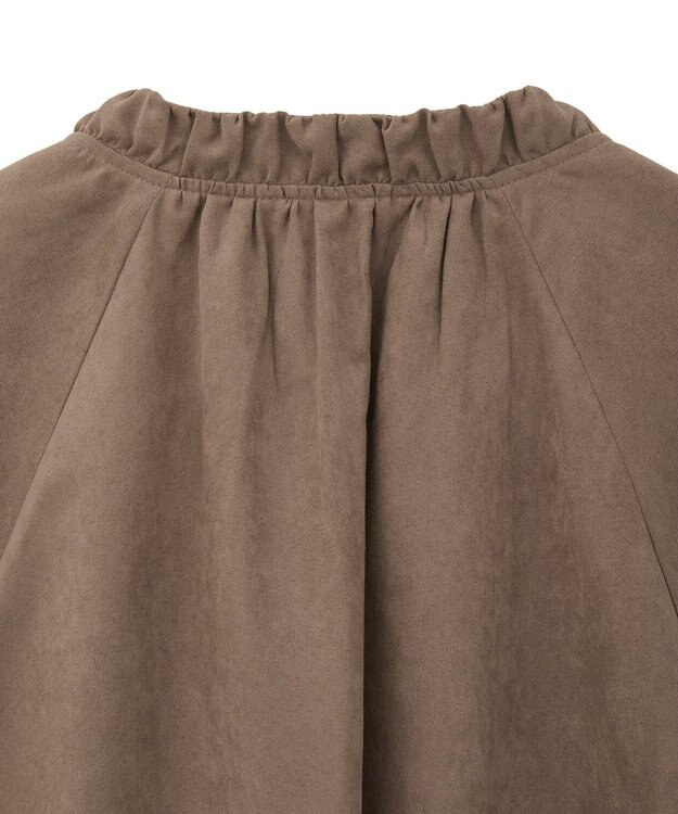 Green Parks スウェードライクギャザーブルゾン Light Brown