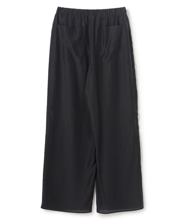 uncrave リヨセルシルクローン ギャザーパンツ ブラック