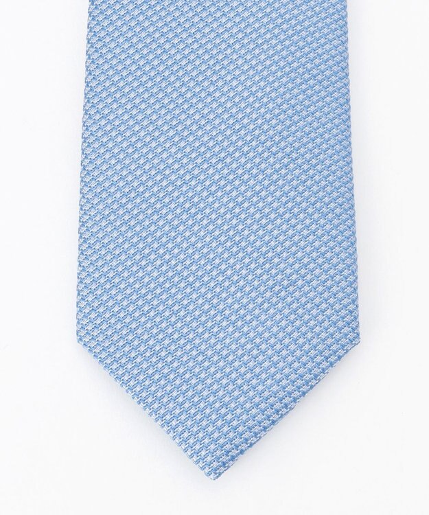 J.PRESS MEN タッサーシルク ネクタイ サックスブルー系