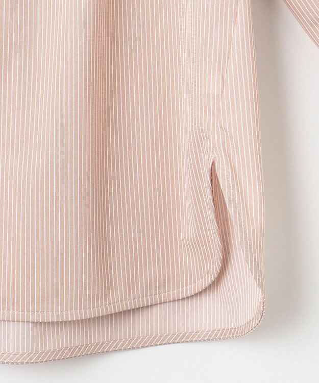 J.PRESS LADIES S 【WEB限定カラーあり・洗える・イージーケア】 アーネストストライプ スリットネック カットソー ピンク系1