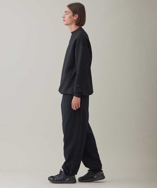 UNFILO 【ミズノ×UNFILO】ブレスサーモ リップルキルト プルオーバー ブラック