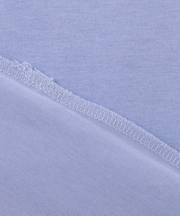 組曲 【汗ジミ防止・撥水】GIZAプレーティング天竺フレンチスリーブ カットソー スカイブルー系