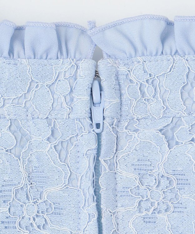 組曲 KIDS 【150-170㎝】レースシフォン ワンピース サックスブルー系