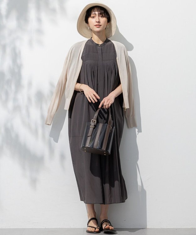 23区 【Oggi8月号掲載】クリア ミニ ショルダーバッグ ダークブラウン系