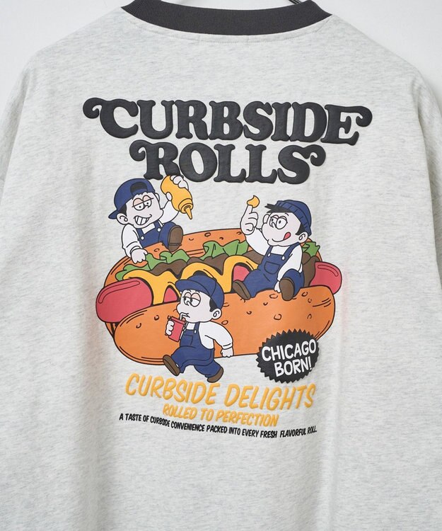 WEGO ボーイズグラフィックリンガーBIGT（S） ライトグレー