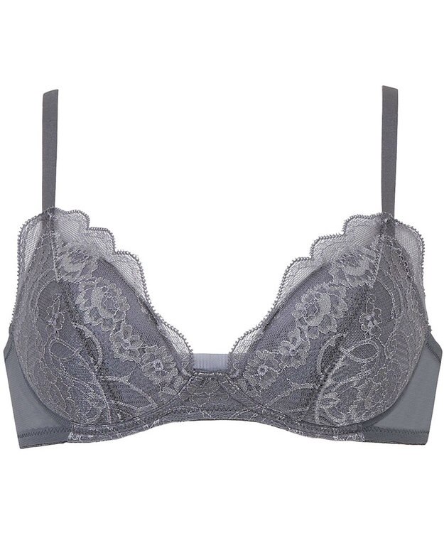 Wing 【マッチミーブラ　ノンワイヤー】 きれいなバストシルエット 快適なつけごこち S~3L KB2071 ウイング／ワコール グレー