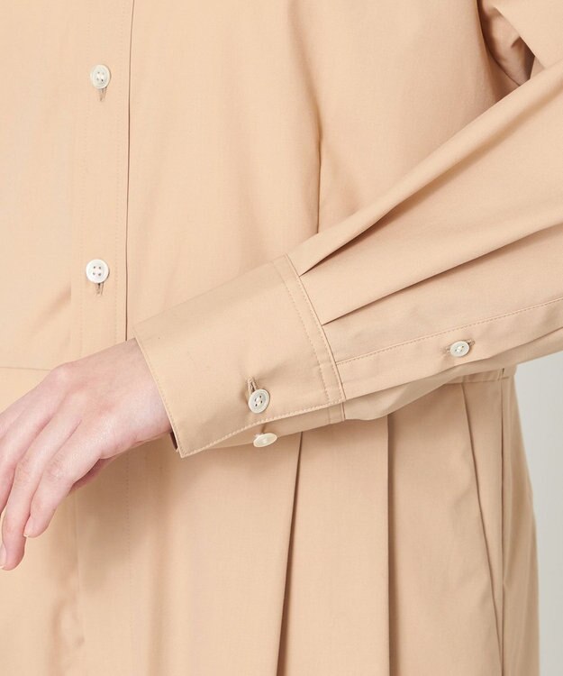 NAVE 【ReNAVE・セットアップ可/洗える/接触冷感/UVケア】コットンポリブロード オールインワン ベージュ系