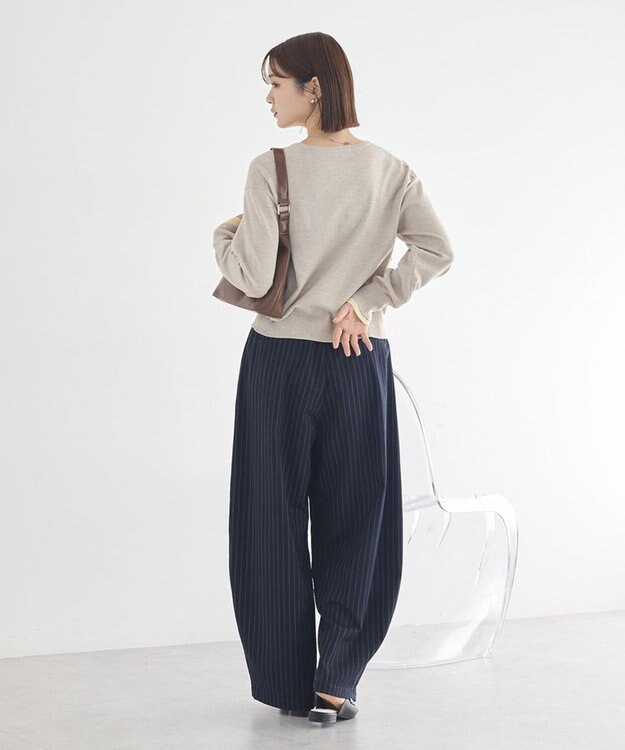 earth music&ecology 【一部予約】カラーコンビニットカーディガン ベージュ