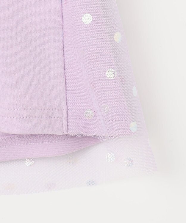 ANY KIDS トゥシューズバックシャン長袖Tシャツ ラベンダー