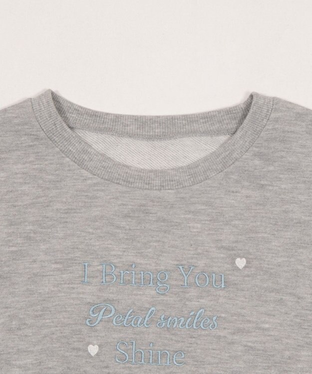 WEGO レースアップリボンスウェット 杢グレー