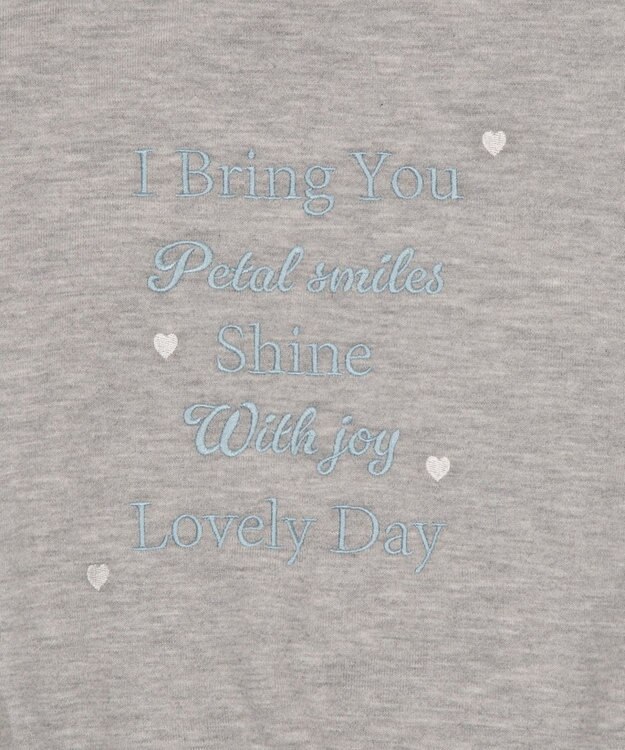 WEGO レースアップリボンスウェット 杢グレー