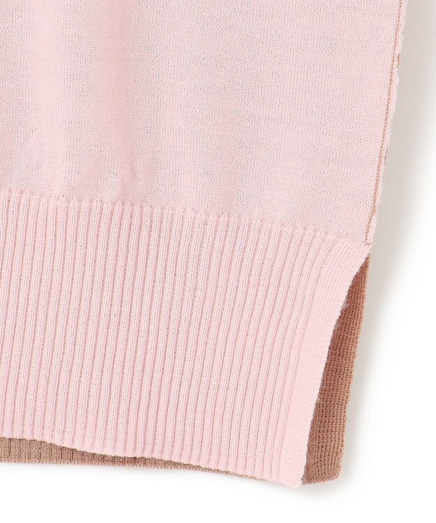 BEIGE， 【洗える】LA MONNAIE / タートルネックニット Pink×Taupe