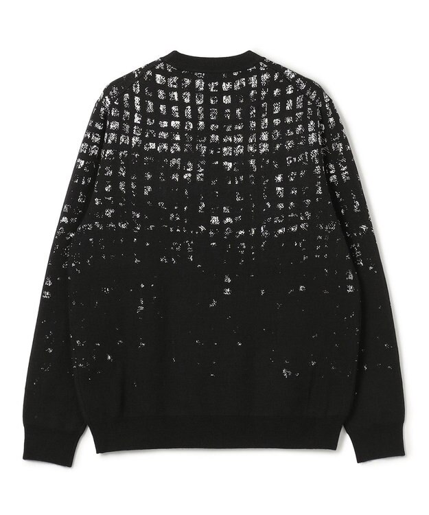 JOSEPH HOMME ドローイングブレイドジャガード　クルーネック長袖ニット ブラック系3