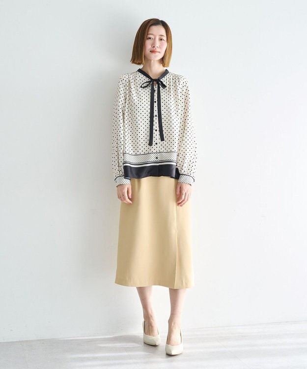 YECCA VECCA サイドベルトナロースカート Yellow