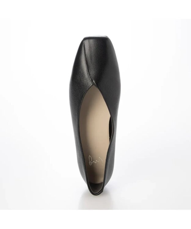 ing <ing>【WEB限定】スクエアトゥフラットシューズ ブラック