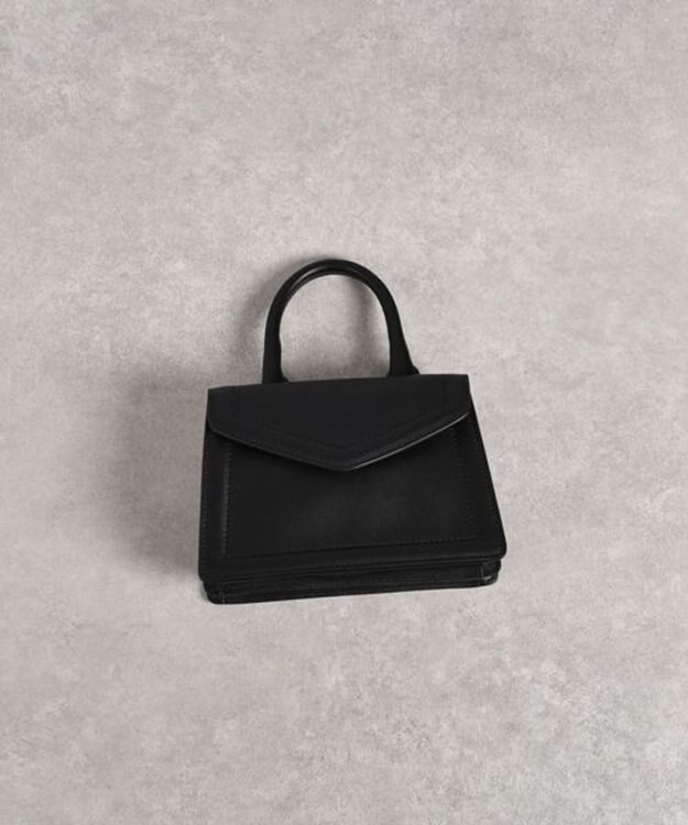 LA BAGAGERIE 【MONICA】ワンハンドルミニショルダーバッグ ブラック