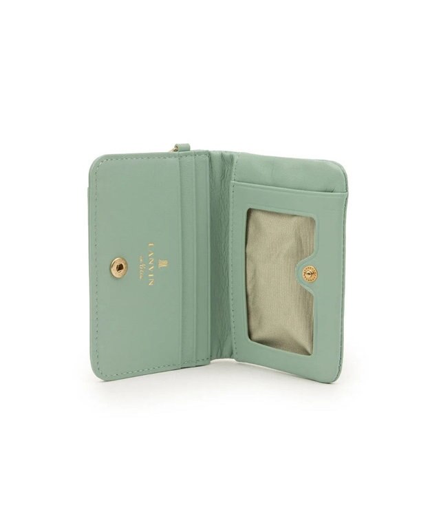 LANVIN en Bleu ペアル 2面パスケース グリーン