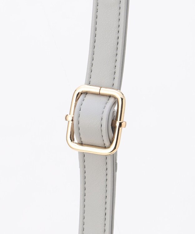 ANY SIS 【2WAY】フェイクファーリボン バッグ ライトグレー