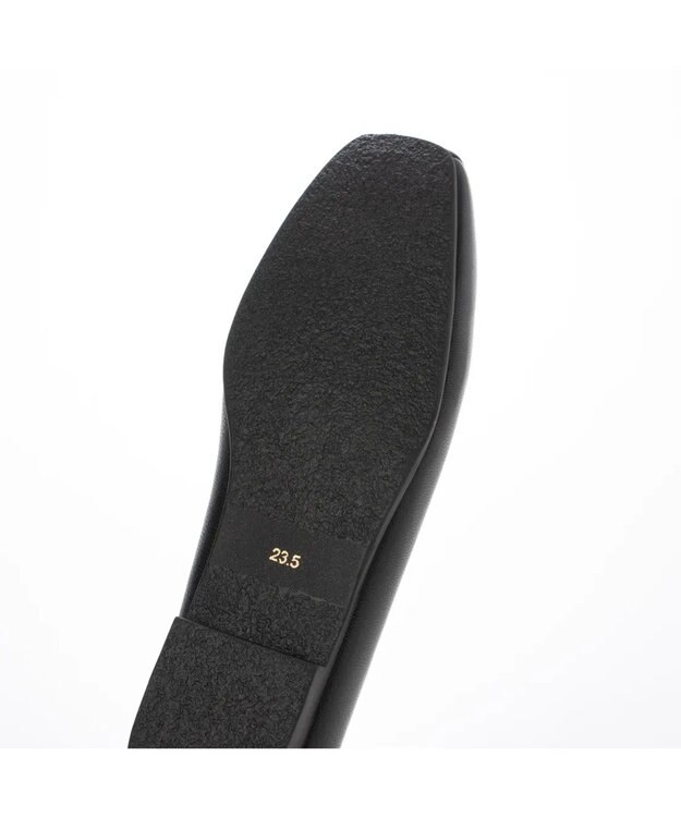 ing <ing>【WEB限定】スクエアトゥフラットシューズ ブラック