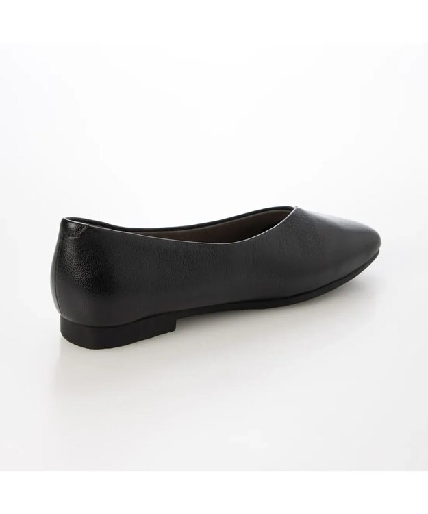 ing <ing>【WEB限定】スクエアトゥフラットシューズ ブラック