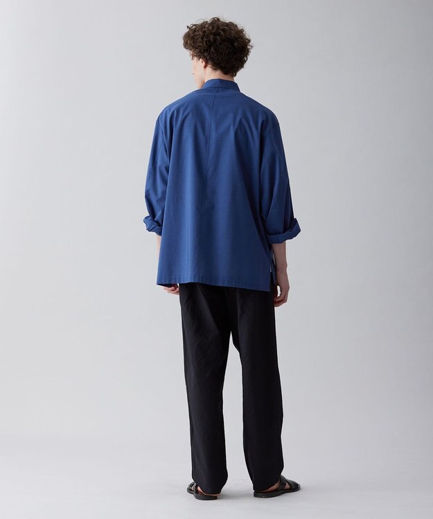 UNFILO MENS ライトリネン ワイドパンツ [23年春夏商品] ブラック