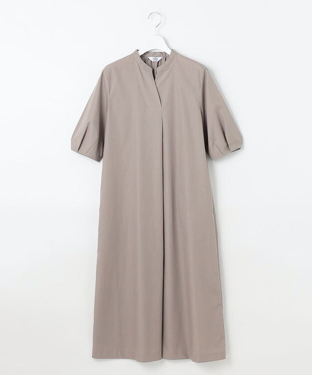 J.PRESS LADIES L 【洗える】ソフトシャンブレー ワンピース モカ系