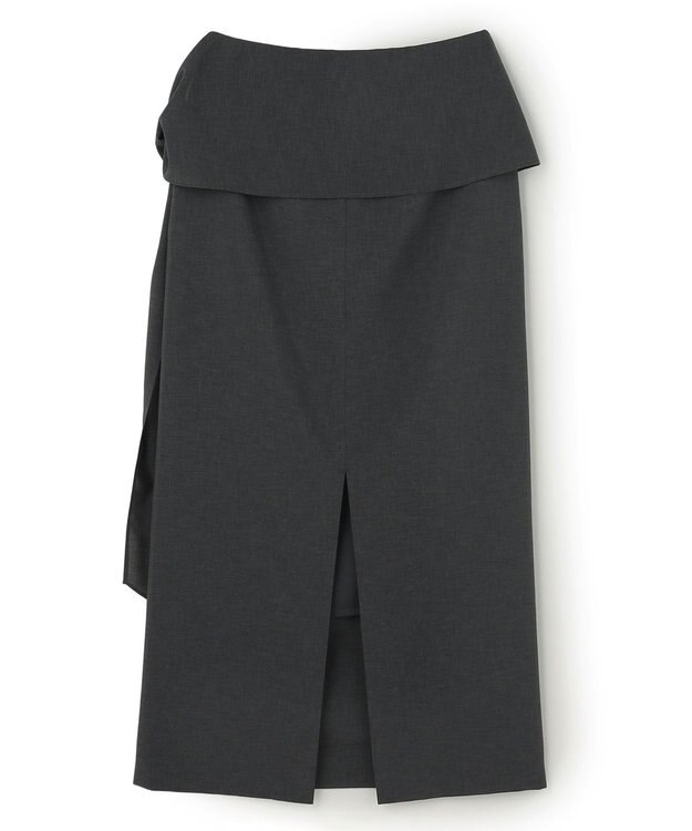 BEIGE， 【イージーケア・セットアップ対応】BATEAU / サイドディテール Iラインスカート Charcoal