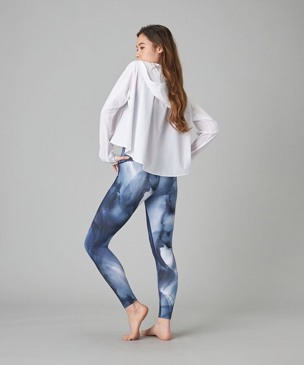 Chacott Chacott BALANCE インクアートプリントレギンス ブラックＰＴ