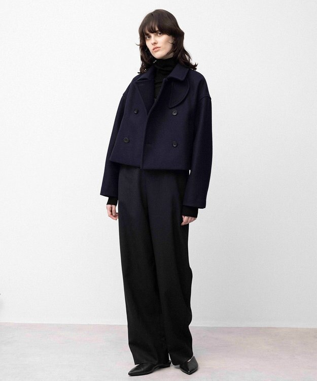 NAVE 【Nave】ダブルメルトン ショートPコート ネイビー系