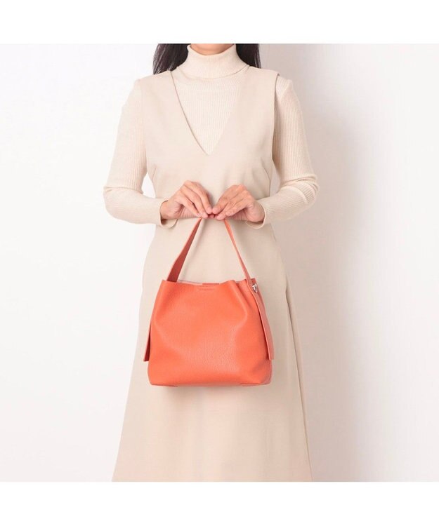 UNBILLION カシュカシュ cachecache / ポーチショルダー付き2wayホーボーバッグ オレンジ