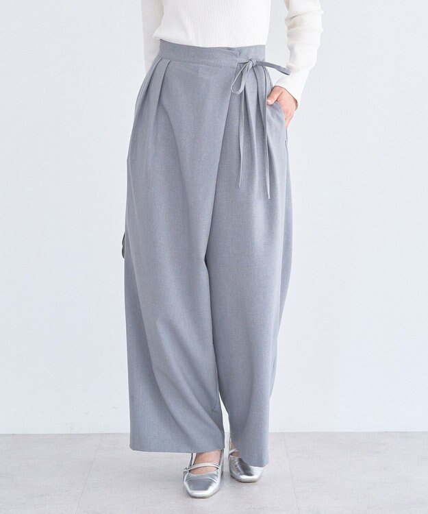 earth music&ecology ラップパンツ Gray