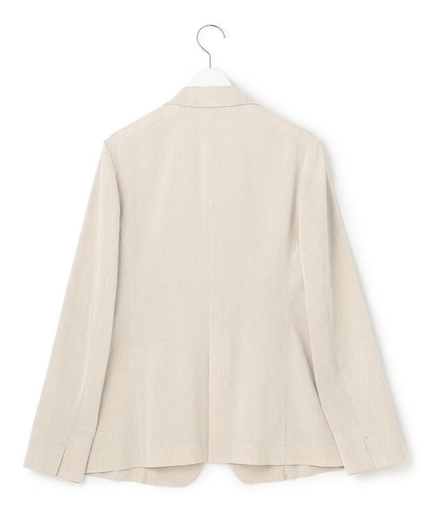 23区 【セットアップ対応】リネンレーヨンストレッチ テーラード ジャケット ベージュ系