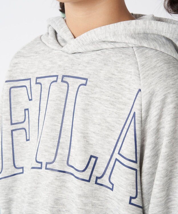 OP／FILA 【FILA】ショート丈スウェット/キッズ 杢グレー