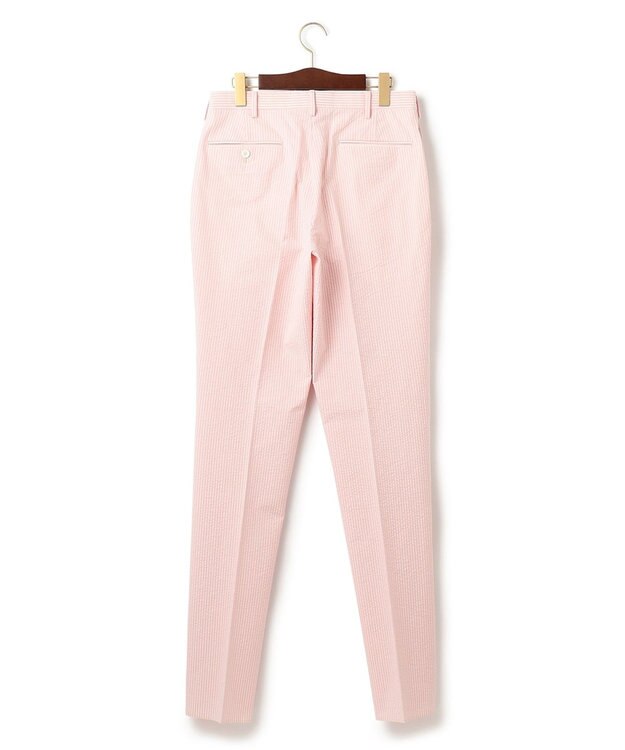 J.PRESS MEN 【定番】シアサッカー パンツ ピンク系1