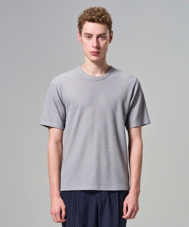 JOSEPH HOMME 【新色追加】メランジクロスジャージー　クルーネックカットソー ライトグレー系