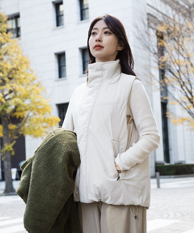 SHARE PARK LADIES 【UNISEX】蓄熱中綿モンスターベスト（S・Mサイズ） オフホワイト