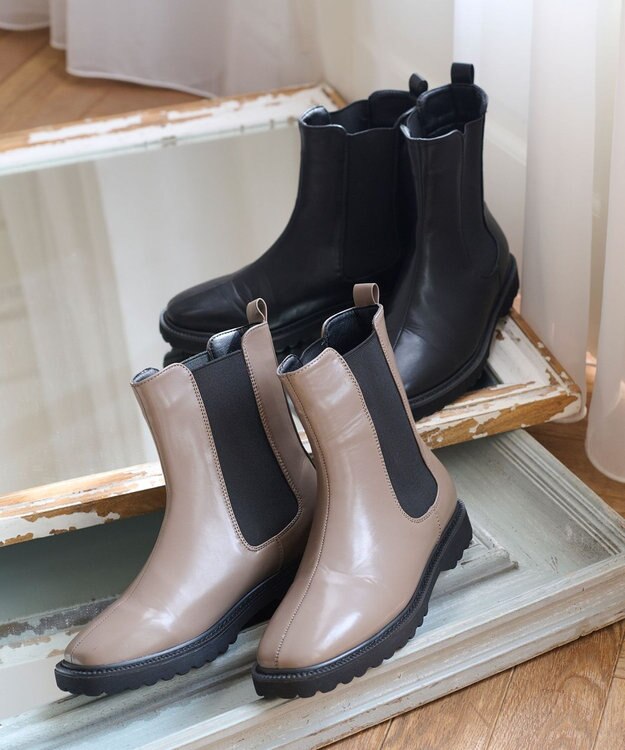 ANY 【軽くて疲れにくい！】サイドゴアブーツ キャメル系