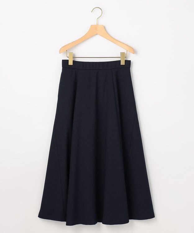 組曲 S ライトリネンライクフレア スカート ネイビー系