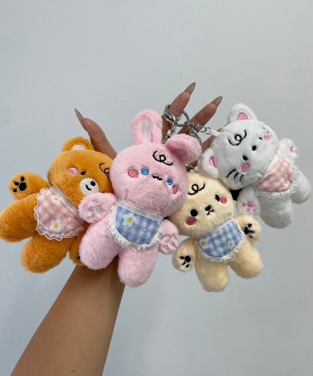 WEGO ばぶばぶあにまるぬいぐるみキーホルダー ブラウン