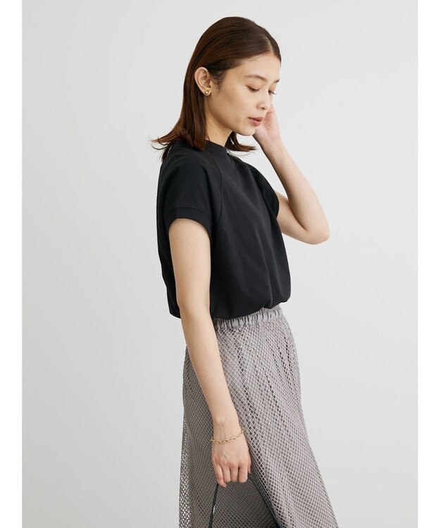 Green Parks ・ＳＵＧＡＲ　ＳＰＯＯＮ　ハイネックフレンチＴシャツ Black