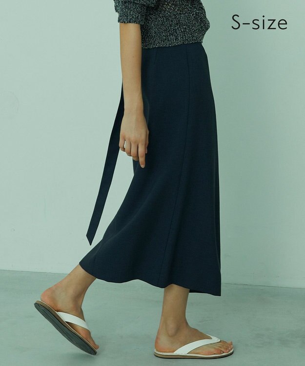 BEIGE， 【S-size】IVY / ラップスカート Navy