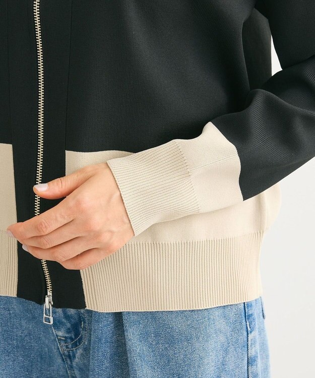 Green Parks ・ｆｕｒｒｙ　ｒａｔｅ　かる～いニットＺＩＰブル Black