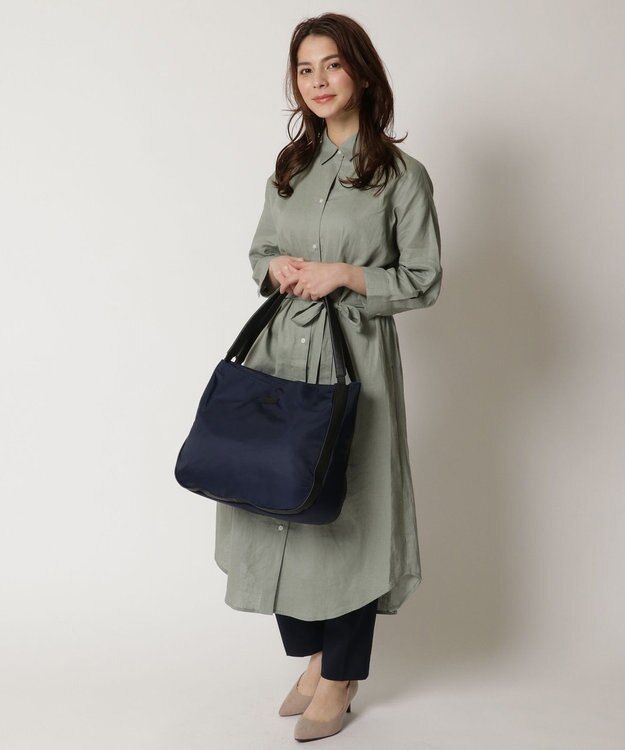 Y'SACCS NEWすっきりシリーズ　トートLサイズ ネイビー