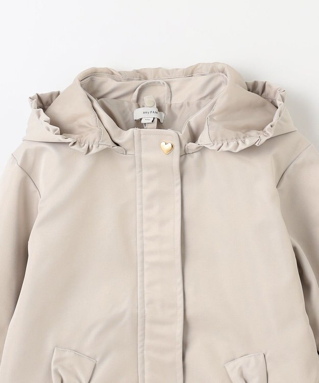 ANY KIDS ガーリーマウンテンパーカー ミルキーベージュ