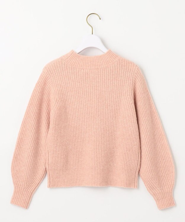 ANY SIS S 【低身長企画】ケーブルコンパクト ニット ペールピンク